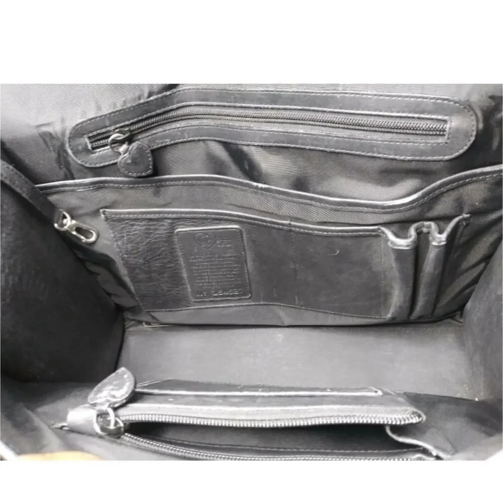 Brighton Leather Briefcase Attache Bag Croco Embossed Brighton For Business Bag
